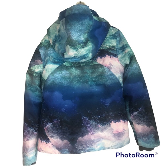 Obermeyer Tabor Watercolor Ski Coat Jacket - Picture 3 of 10